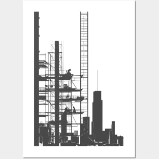 Bauhaus Construction Site Posters and Art